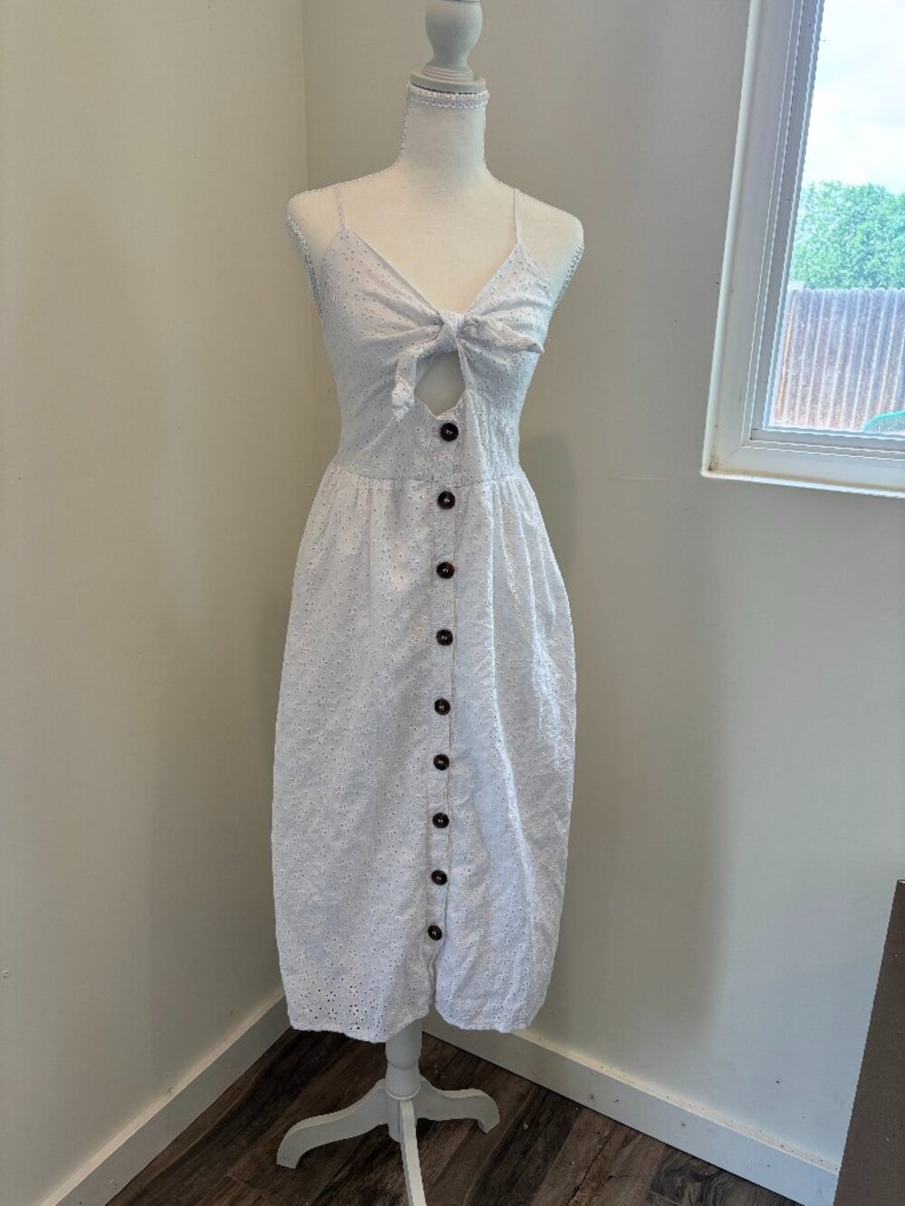 Japna Boho Indie Y2K Eyelet Dress Size‎ S